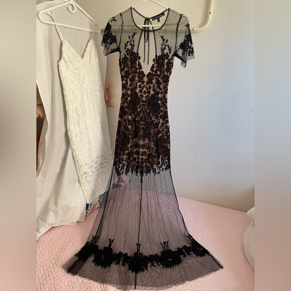 For Love & Lemons Black Lace & Mesh See Through Dress! Gorgeous one. - Picture 1 of 7